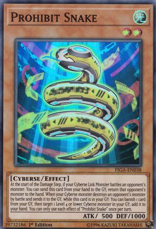 Prohibit Snake FIGA EN038 Super Rare 1st Edition Prohibit Snake FIGA EN038 Super Rare 1st Edition