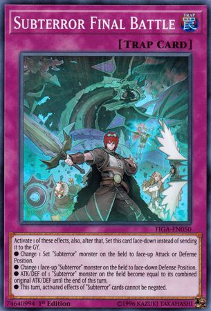 Subterror Final Battle FIGA EN050 Super Rare 1st Edition Subterror Final Battle FIGA EN050 Super Rare 1st Edition
