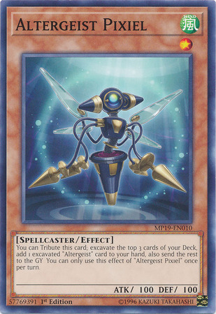 Altergeist Pixiel MP19 EN010 Common 1st Edition Yu Gi Oh 2019 Mega Tins Gold Sarcophagus Tin Mega Pack Singles Altergeist Pixiel MP19 EN010 Common 1st Edition Yu Gi Oh 2019 Mega Tins Gold Sarcophagus Tin Mega Pack Singles