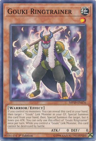 Gouki Ringtrainer MP19 EN076 Common 1st Edition Yu Gi Oh 2019 Mega Tins Gold Sarcophagus Tin Mega Pack Singles Gouki Ringtrainer MP19 EN076 Common 1st Edition Yu Gi Oh 2019 Mega Tins Gold Sarcophagus Tin Mega Pack Singles