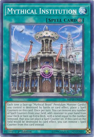 Mythical Institution MP19 EN120 Common 1st Edition Yu Gi Oh 2019 Mega Tins Gold Sarcophagus Tin Mega Pack Singles Mythical Institution MP19 EN120 Common 1st Edition Yu Gi Oh 2019 Mega Tins Gold Sarcophagus Tin Mega Pack Singles