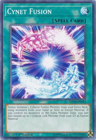 Cynet Fusion MP19 EN193 Common 1st Edition Yu Gi Oh 2019 Mega Tins Gold Sarcophagus Tin Mega Pack Singles Cynet Fusion MP19 EN193 Common 1st Edition Yu Gi Oh 2019 Mega Tins Gold Sarcophagus Tin Mega Pack Singles