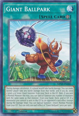 Giant Ballpark MP19 EN200 Common 1st Edition Yu Gi Oh 2019 Mega Tins Gold Sarcophagus Tin Mega Pack Singles Giant Ballpark MP19 EN200 Common 1st Edition Yu Gi Oh 2019 Mega Tins Gold Sarcophagus Tin Mega Pack Singles