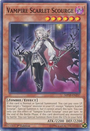 Vampire Scarlet Scourge MP19 EN237 Common 1st Edition Vampire Scarlet Scourge MP19 EN237 Common 1st Edition