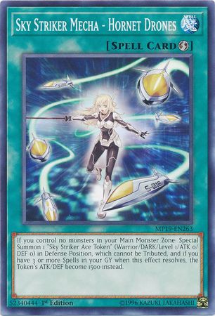 Sky Striker Mecha Hornet Drones MP19 EN263 Common 1st Edition Yu Gi Oh 2019 Mega Tins Gold Sarcophagus Tin Mega Pack Singles Sky Striker Mecha Hornet Drones MP19 EN263 Common 1st Edition Yu Gi Oh 2019 Mega Tins Gold Sarcophagus Tin Mega Pack Singles