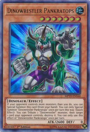 Dinowrestler Pankratops MP19 EN160 Ultra Rare 1st Edition Dinowrestler Pankratops MP19 EN160 Ultra Rare 1st Edition
