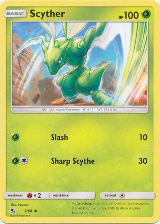Scyther 5 68 Uncommon Hidden Fates Singles Scyther 5 68 Uncommon Hidden Fates Singles