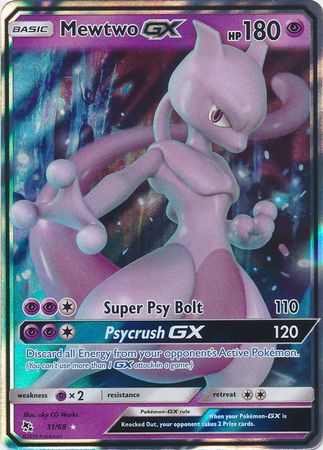 Carta Pokemon Mewtwo GX Português Original Copag 72/73 ou 31/68