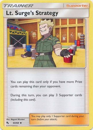 Lt Surge s Strategy 60 68 Uncommon Sun Moon Hidden Fates Singles Lt Surge s Strategy 60 68 Uncommon Sun Moon Hidden Fates Singles