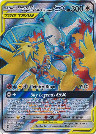 Mavin  Pokemon TCG Moltres Zapdos Articuno GX Tag Team Japanese