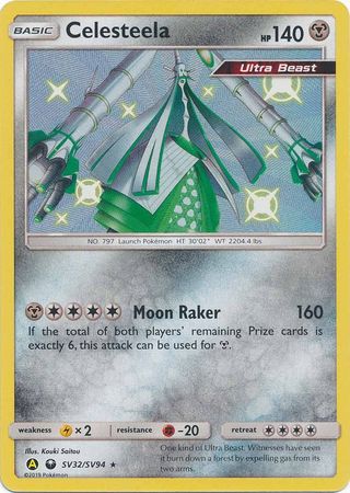 Mavin  Pokemon Card Hidden Fates Shiny Vault Celesteela SV32/Sv94 Near Mint