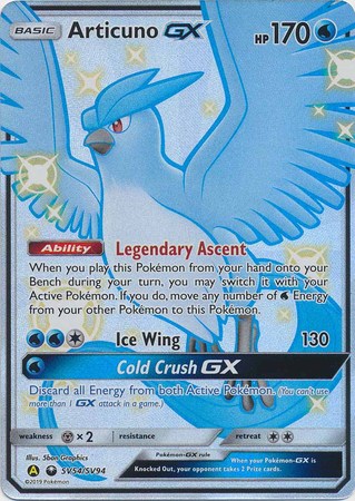 Articuno GX #SV54 Prices, Pokemon Hidden Fates