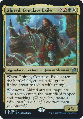 Ghired Conclave Exile 042 302 Oversized Foil Commander 2019 Singles Ghired Conclave Exile 042 302 Oversized Foil Commander 2019 Singles