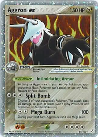 Aggron ex 89 100 Ultra Rare Ex Crystal Guardians Singles Aggron ex 89 100 Ultra Rare Ex Crystal Guardians Singles