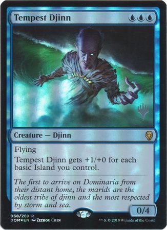 Tempest Djinn 068 269 Silver Stamped Foil Dominaria Silver Stamped Foil Singles Tempest Djinn 068 269 Silver Stamped Foil Dominaria Silver Stamped Foil Singles
