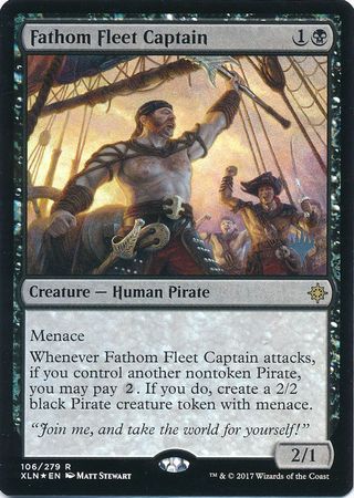 Fathom Fleet Captain 106 279 Silver Stamped Foil Fathom Fleet Captain 106 279 Silver Stamped Foil