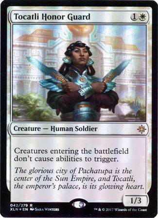 Tocatli Honor Guard 042 279 Silver Stamped Foil Ixalan Silver Stamped Foil Singles Tocatli Honor Guard 042 279 Silver Stamped Foil Ixalan Silver Stamped Foil Singles