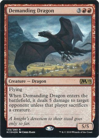 Demanding Dragon 135 280 Silver Stamped Foil Magic 2019 M19 Silver Stamped Foil Singles Demanding Dragon 135 280 Silver Stamped Foil Magic 2019 M19 Silver Stamped Foil Singles