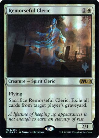 Remorseful Cleric 033 280 Silver Stamped Foil Magic 2019 M19 Silver Stamped Foil Singles Remorseful Cleric 033 280 Silver Stamped Foil Magic 2019 M19 Silver Stamped Foil Singles