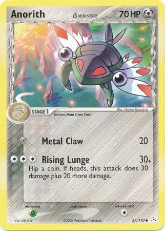Anorith (Delta Species) 57/110 3 EX HOLON PHANTOMS COMMON PTCG
