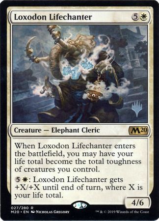 Loxodon Lifechanter 027 280 Silver Stamped Foil Loxodon Lifechanter 027 280 Silver Stamped Foil