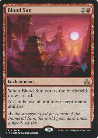Blood Sun 092 196 Silver Stamped Foil Blood Sun 092 196 Silver Stamped Foil