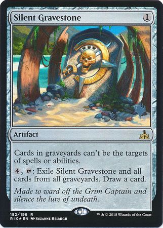 Silent Gravestone 182 196 Silver Stamped Foil Rivals of Ixalan Silver Stamped Foil Singles Silent Gravestone 182 196 Silver Stamped Foil Rivals of Ixalan Silver Stamped Foil Singles