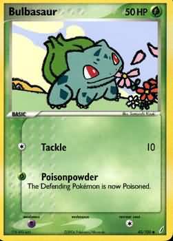Bulbasaur - 45/100 - Common - Pokemon Singles » Generation 3 - RS » Crystal  Guardians - The Side Deck - Gaming Cafe