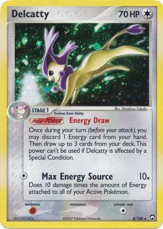 Delcatty 8 108 Holo Rare Ex Power Keepers Singles Delcatty 8 108 Holo Rare Ex Power Keepers Singles