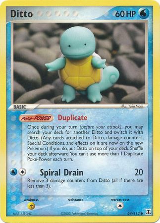 Ditto 64 113 Common Ex Delta Species Singles Ditto 64 113 Common Ex Delta Species Singles