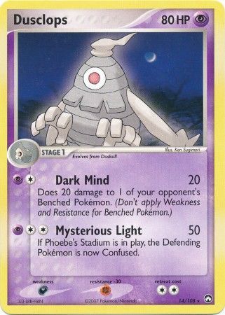 Dusclops 14 108 Rare Ex Power Keepers Singles Dusclops 14 108 Rare Ex Power Keepers Singles