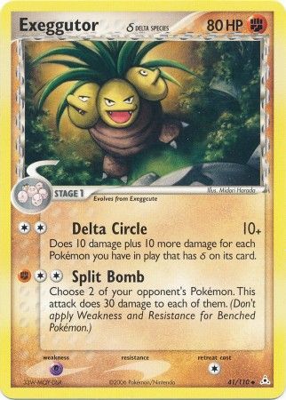 Exeggutor Delta Species 41 110 Uncommon Exeggutor Delta Species 41 110 Uncommon