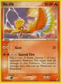 Pokemon EX Unseen Forces Ultra Rare Card - Ho-Oh ex 104/115