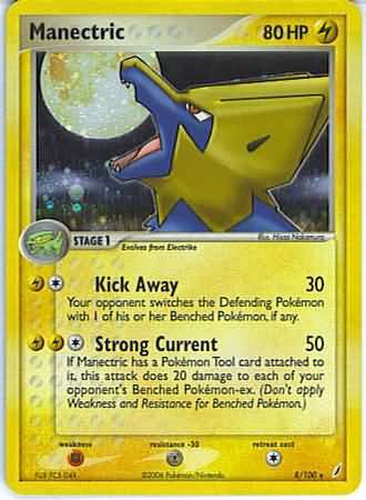 Manectric 8 100 Holo Rare Ex Crystal Guardians Singles Manectric 8 100 Holo Rare Ex Crystal Guardians Singles