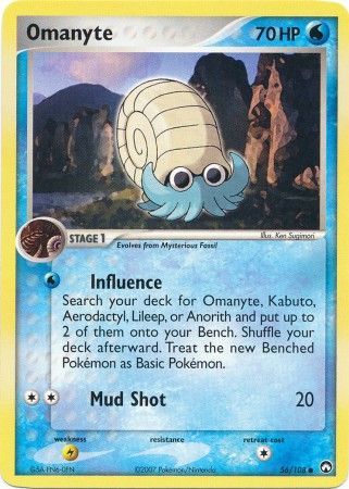 Omanyte 56 108 Common Ex Power Keepers Singles Omanyte 56 108 Common Ex Power Keepers Singles
