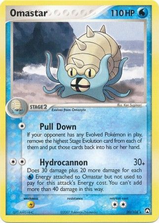 Omastar 20 108 Rare Ex Power Keepers Singles Omastar 20 108 Rare Ex Power Keepers Singles