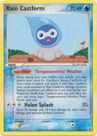Rain Castform 26 113 Rare Ex Delta Species Singles Rain Castform 26 113 Rare Ex Delta Species Singles