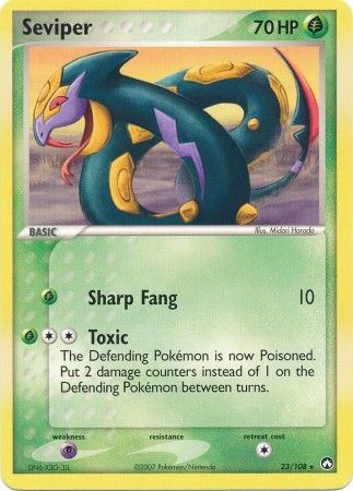 Seviper 23 108 Rare Ex Power Keepers Singles Seviper 23 108 Rare Ex Power Keepers Singles