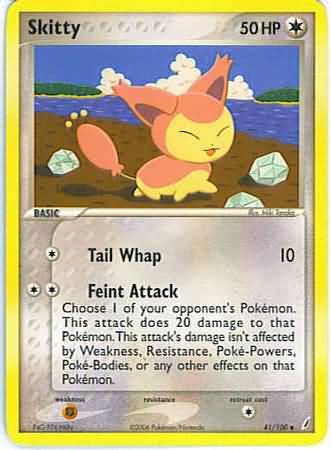 Skitty 41 100 Uncommon Ex Crystal Guardians Singles Skitty 41 100 Uncommon Ex Crystal Guardians Singles