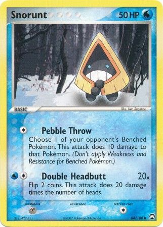 Snorunt 64 108 Common Ex Power Keepers Singles
