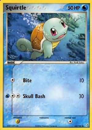 Squirtle 63 100 Common 