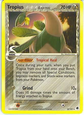 Tropius Delta Species 23 101 Rare Ex Dragon Frontiers Singles Tropius Delta Species 23 101 Rare Ex Dragon Frontiers Singles