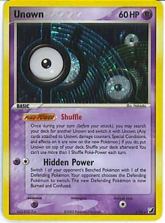 Unown I I 28 Holo Rare Ex Unseen Forces Singles Unown I I 28 Holo Rare Ex Unseen Forces Singles