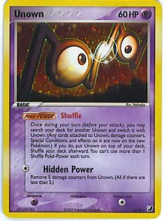 Pokemon Unseen Forces Rare Unown #118 (X) 