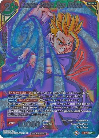 Combo Strike Son Gohan P 130 Foil Promo Dragon Ball Super Tournament Promos Combo Strike Son Gohan P 130 Foil Promo Dragon Ball Super Tournament Promos