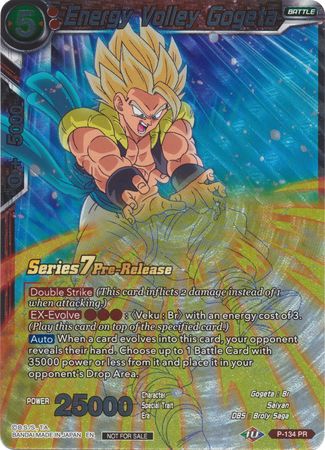 Energy Volley Gogeta P 134 PR Foil Pre Release Promo Dragon Ball Super Pre Release Promos Energy Volley Gogeta P 134 PR Foil Pre Release Promo Dragon Ball Super Pre Release Promos