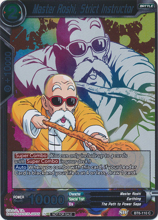 Master Roshi Strict Instructor BT6 110 Foil Event Pack Promo Dragon Ball Super Event Pack Promos Master Roshi Strict Instructor BT6 110 Foil Event Pack Promo Dragon Ball Super Event Pack Promos