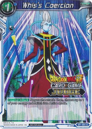 Whis s Coercion BT1 055 Foil Judge Promo Whis s Coercion BT1 055 Foil Judge Promo