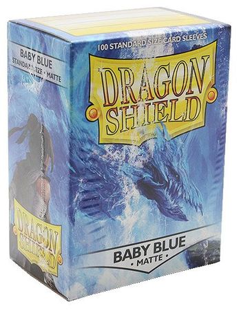 Dragon Shield Matte Baby Blue 100ct Standard Sized Sleeves AT 11032 Dragon Shield Matte Baby Blue 100ct Standard Sized Sleeves AT 11032