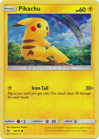 Pikachu 35/108 Shattered Holo - Pokemon Evolutions Themedeck Promo 